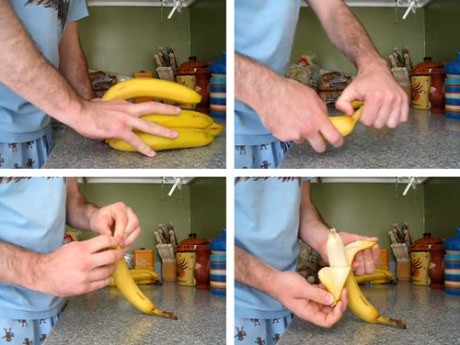 Sbucciare una banana, o mangiare un gelato, potresti averlo fatto nel modo sbagliato