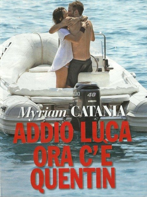 Myriam Catania in topless con il nuovo fidanzato a Ponza